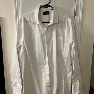 Men's Dress Shirt L White